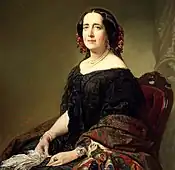 『ヘルトゥルディス・ゴメス・デ・アベジャネーダ』（1857年）プラド美術館所蔵
