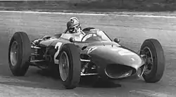 156F1に乗るジャンカルロ・バゲッティ(1962年イタリアGP)