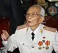 94式冬季礼服の将官。ヴォー・グエン・ザップ大将。(2008年7月10日)