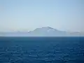 エウローパ岬から見たジブラルタル海峡と北モロッコのリーフ山地