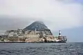 ジブラルタル海峡から見たエウローパ岬とジブラルタルの岩