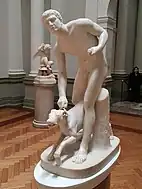 猟師と犬
