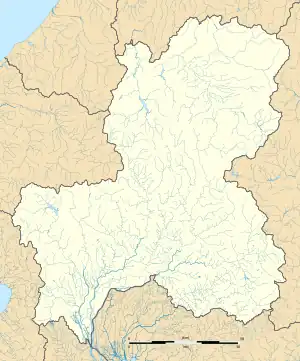 丸山ダムの位置（岐阜県内）