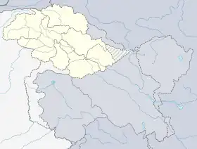 ギルギットの位置(ギルギット・バルティスタン内)