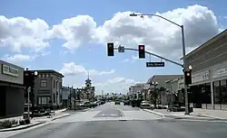 ギルロイ市の中心街(2007年)