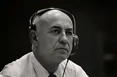 スペース・タスク・グループの責任者、ロバート・ギルルース (Robert R. Gilruth)。1969年
