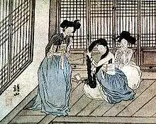 劉運弘の《妓女図》