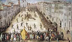 フットボールの試合Piazza Santa Maria Novella