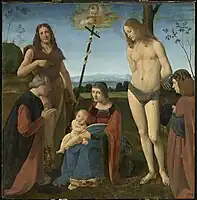 『Casio Madonna Altarpiece』(1500年頃)ルーブル美術館所蔵