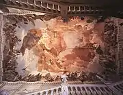 《オリュンポス山と四大陸の寓意》ヴュルツブルクのレジデンツ