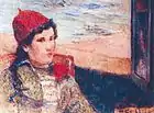 ポール・ゴーギャン「Femme Devant une Fenetre Ouverte, dite La Fiancee」(1888).