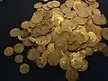 沈船から回収された硬貨