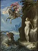ジュゼッペ・チェーザリ『ペルセウスとアンドロメダ』1592年 美術史美術館所蔵