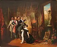美術収集家アルフレッド・ブルヤスの事務所 (1848)ファーブル美術館