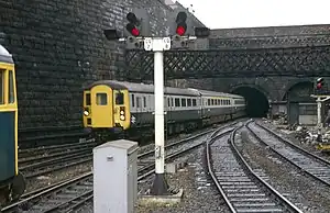 国鉄青灰塗装のDBSO車。国鉄時代はスコットランドのグラスゴー - エディンバラ間で運用。