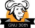 GNU30周年記念ロゴ