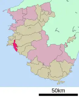 御坊市位置図