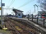 自動券売機設置前の顔戸駅