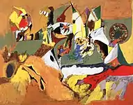 "Golden Brown Painting" (1943/1944)(画)アーシル・ゴーキー