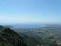 バルデラ城から見たロザス湾