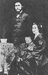 山本權兵衛総理と登喜子夫人、1880(明治13)年