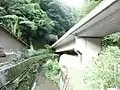 坂巻トンネル出口と八坂橋梁（2016年撮影）