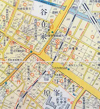 東京府時代の五反田・大崎あたりの地図(1925年)