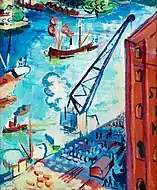 カステルホルメン島を望むStadsgårdenの風景(1917)