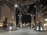 ランドマークプラザとクイーンズスクエアの中間地点（ヨーヨー広場）（2017年8月26日）