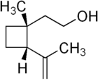 Skeletal formula of grandisol