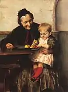 ゲオルギオス・ヤコビディス  おばあさんの好きなもの (1883)