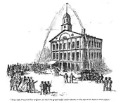 19世紀、消防士がバッタを洗浄