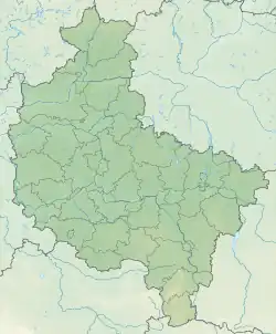 ポズナンの位置（ヴィエルコポルスカ県内）