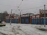 サマーラ市電で最も古い車庫・都市車庫（2005年撮影）