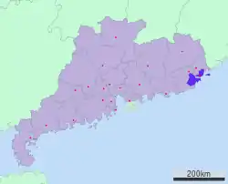 汕頭市の位置