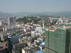 市街地の鳥瞰