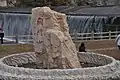 関門山国家森林公園の入り口で