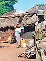 難民キャンプを守る兵士