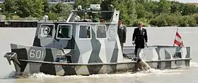 オーストリア陸軍の河川警備艇（オーベルスト・ブレヒト）