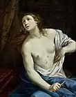 グイド・レーニ (1575-1642). The Suicide of Lucretia, 1625-40.