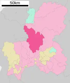 郡上市位置図