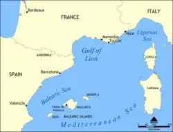 リオン湾周辺図