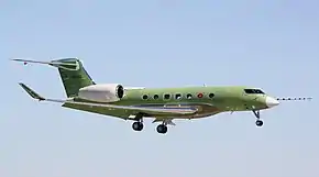 試験飛行中のG600