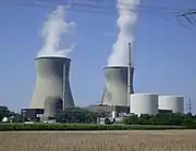 電源の一種、原子力発電所。