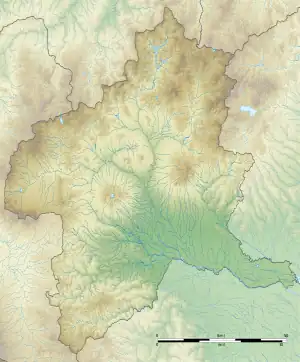 谷川岳の位置(群馬県内)