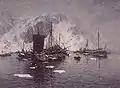 ギュンナル・バーリ（英語版）（1863年 – 1893年）の描いたレーヌの漁船