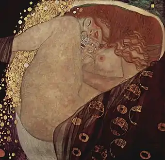 グスタフ・クリムト『ダナエ』1907-1908年 ヴュルトレ画廊（Galerie Würthle）所蔵