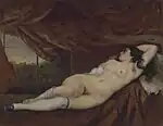 『寝床の女性』 1862