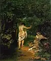 ギュスターヴ・クールベ『浴女たち』1853年。油彩、キャンバス、227 × 193cm。ファーブル美術館。