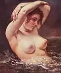 『波の中の女』(1868) メトロポリタン美術館